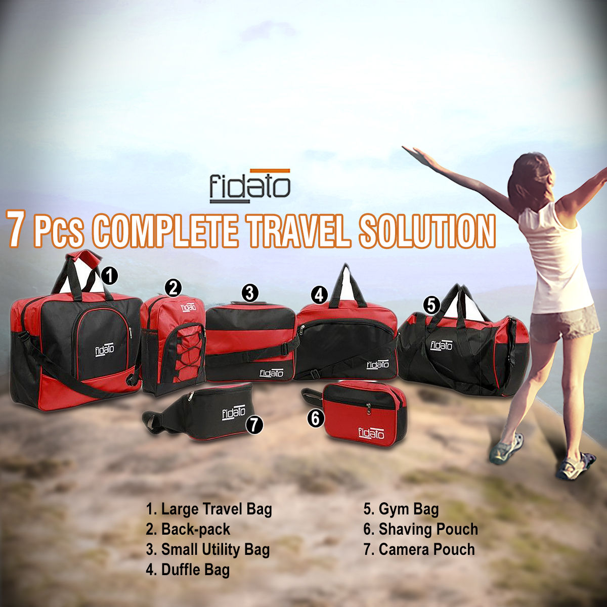Buy 7 Pcs Complete Travel Solution Online at Best Price in India on