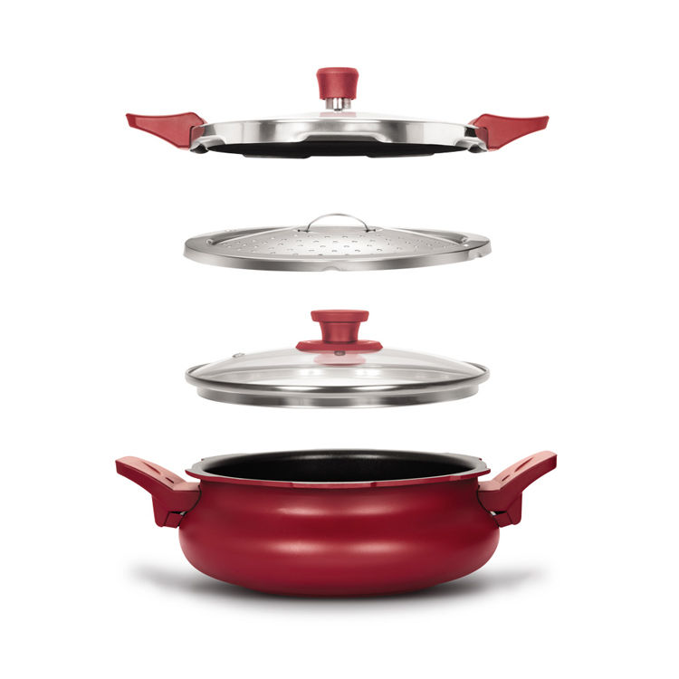 Buy Pigeon 3 in 1 Belita Super Cooker 3 Ltrs Red Online at Best Price
